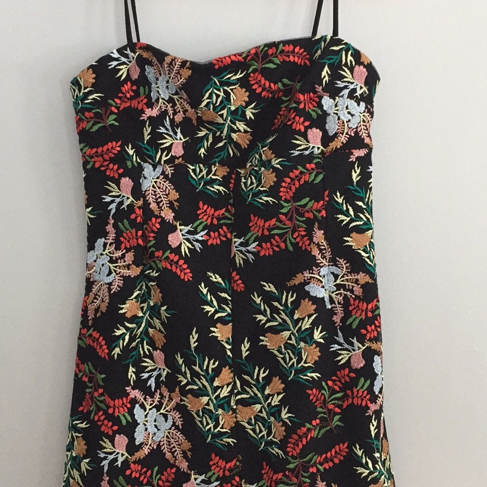 Urban Outfitters Embroidered Floral Mini Dress